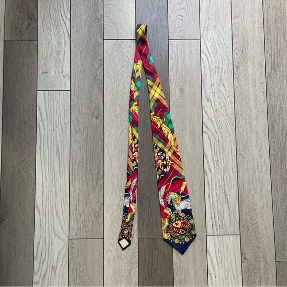 Gianni Versace Vintage 90’s Men's Silk Tie - Picture 1 of 4